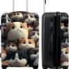 NoBoringSuitcases.com® Koffer Groot - Kat - Huisdieren - Poes - Bruin - Grijs - Trolley Koffer Met TSA-slot - Met Wielen - 90 Liter - Reiskoffer - 66 Cm -Mode Bagage Winkel 985x1200 4