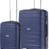 TravelZ Big Bars Kofferset - Trolleyset TSA 2-delig - Handbagage En Groot - Blauw -Mode Bagage Winkel 986x1200