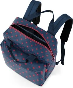 Reisenthel Allday Backpack M Rugzak - 15L - Mixed Dots Red Rood -Mode Bagage Winkel 996x1200 1