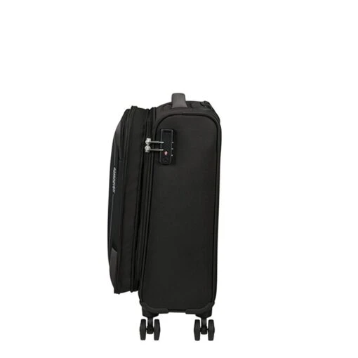 American Tourister Pulsonic Spinner 55 EXP Asphalt Black -Mode Bagage Winkel image 1132