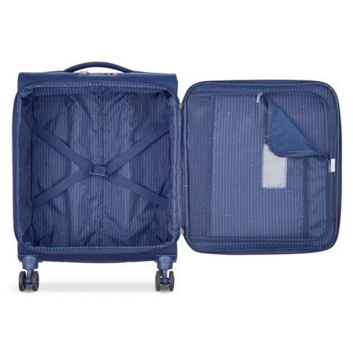 Delsey Brochant 2.0 Slim Cabin Trolley 55/40 Expandable 4W Blue -Mode Bagage Winkel image 285