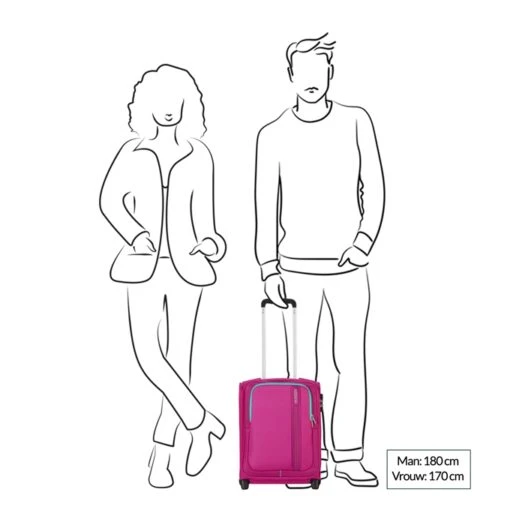 American Tourister Sea Seeker Upright Underseater Deep Fuchsia -Mode Bagage Winkel image 289