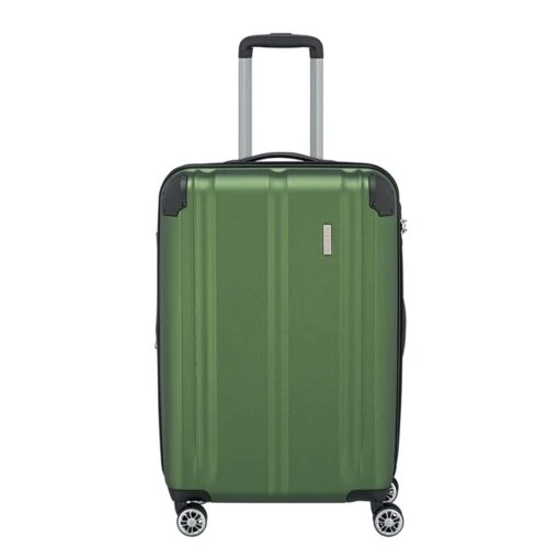 Travelite City 4 Wiel Trolley M Expandable Green -Mode Bagage Winkel image 319