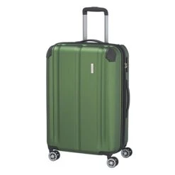 Travelite City 4 Wiel Trolley M Expandable Green -Mode Bagage Winkel image 321