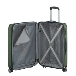 Travelite City 4 Wiel Trolley M Expandable Green -Mode Bagage Winkel image 325