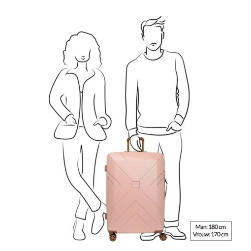 Oistr Florence Trolley 74 Pink -Mode Bagage Winkel image 378