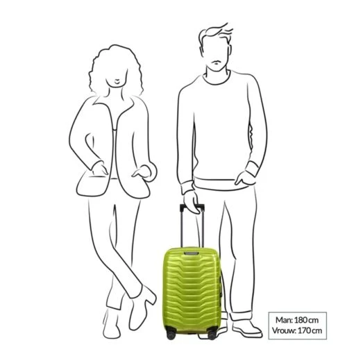 Samsonite Proxis Spinner 55/35 Expandable Lime -Mode Bagage Winkel image 408