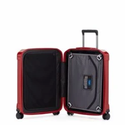 Piquadro PQ-Light Cabin Trolley 55 Red -Mode Bagage Winkel image 505