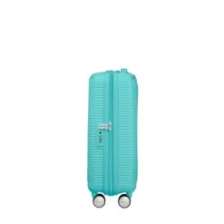 American Tourister Soundbox Spinner 55 Expandable Poolside Blue -Mode Bagage Winkel image 678