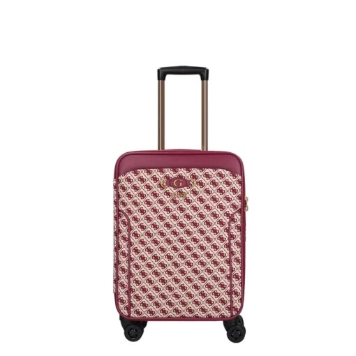 Guess Izzy 18 In 8-Wheeler Merlot Logo -Mode Bagage Winkel image 905