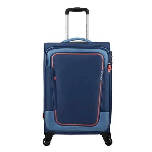 American Tourister Pulsonic Spinner 68 EXP Combat Navy -Mode Bagage Winkel image 939